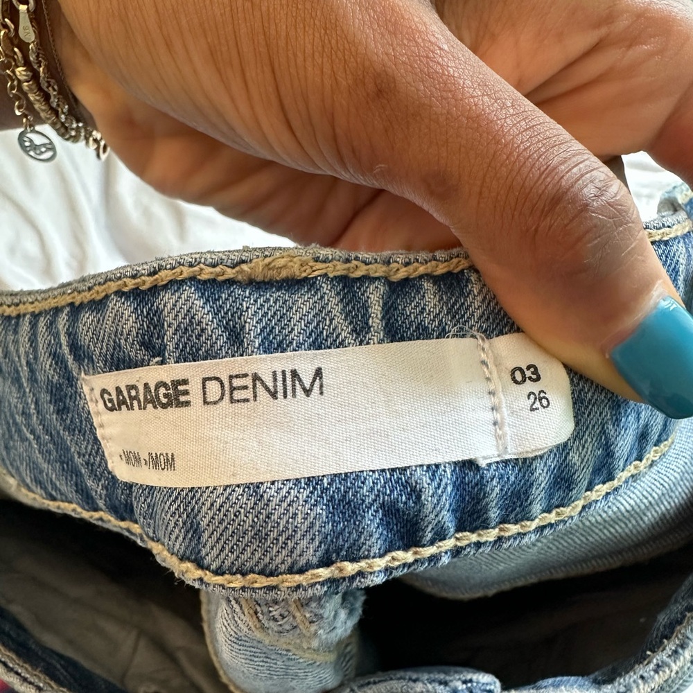 Garage Light Blue Straight Leg Jeans - Picture 5 of 5